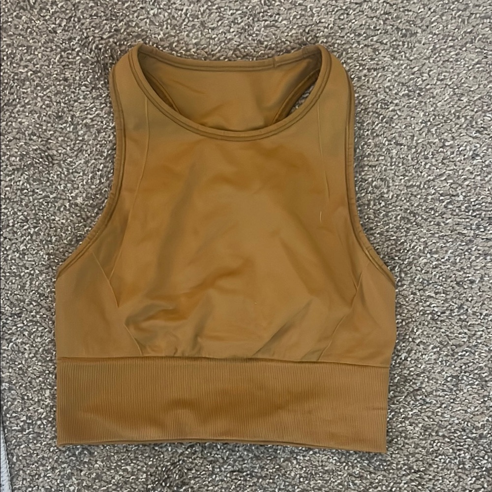 Lululemon Athletica Brown Crop Top